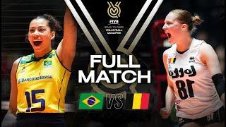  BRA vs  BEL - Paris 2024 Olympic Qualification Tournament | Full Match - Volleyball