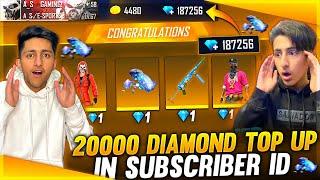 I Got 100% Bonus Free Diamonds Buying 20,000 Diamond In Subscriber Account  - Garena Free Fire