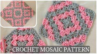 Beautiful Yet Super Easy Crochet Mosaic Pattern @sara1111