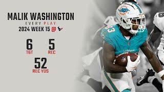 Malik Washington Week 15 Replay: Every Target and Catch @ Houston Texans