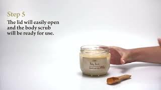 How to open SABON Body Scrub