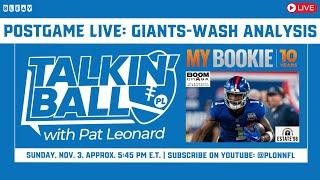 Talkin' Ball Postgame LIVE: Immediate reaction to Giants loss to Commanders from MetLife Stadium