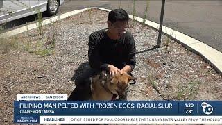 Filipino-American man pelted with frozen eggs, ethnic slur near Mesa College