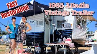 Tour A 1965 Alladin Magic Lamp Model 15 ft Camper Reborn