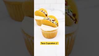 Taco Cupcakes!  The “ground beef” is chocolate cake crumbles ️ #tacos #tacotuesday