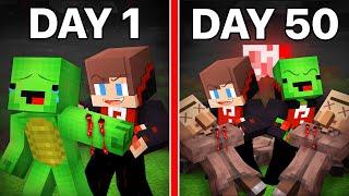 JJ and Mikey Became Vampire - Maizen Minecraft Animation