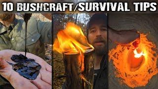 10 Survival and Bushcraft Tips - some of my best outdoor shorts in one video