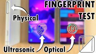 [Slow Motion] Physical vs Optical vs Ultrasonic Fingerprint Sensor Speed and Reliability Test