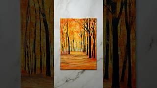 fall forest  #art #painting #forest #shorts #artshorts