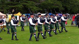 North Stratton Pipe Band from Canada in Grade 2 final 2024 British Championships at Forres, Scotland