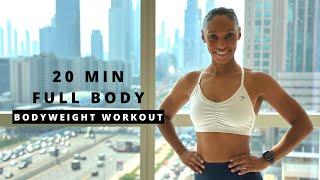 20-min BODYWEIGHT Full Body Workout | [Build Muscle & Strength]