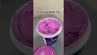 Patching Walls Tip: Never work out of the can. Use Putty Knives