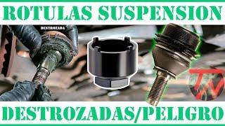 Como cambiar ROTULA de SUSPENSION Rota ( Con y Sin EXTRACTOR ) 