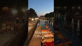 Klaipėda city at night, Lithuania #shorts