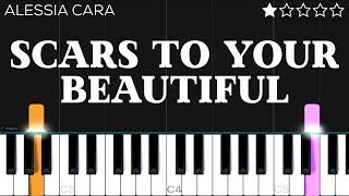 Alessia Cara - Scars To Your Beautiful | EASY Piano Tutorial