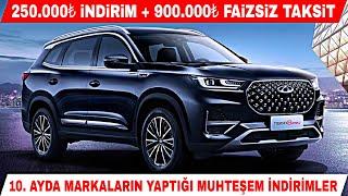 250 000₺ İNDİRİM + 900 000₺ FAİZSİZ TAKSİT OTOMOBİLDE 10.AYDA ÇILGIN İNDİRİM + KAMPANYALAR GELDİ