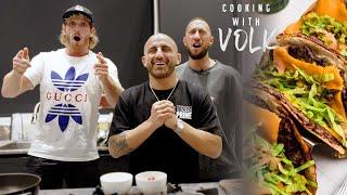 Cooking With Volk, Logan Paul and Mike Majlak | BIG MAC TACOS