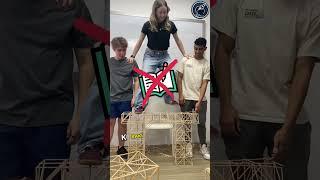 Teacher challenge civil engineering students to make a bridge 🫡 #respect #shorts #ytshorts