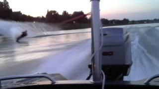 some classic waterskiing