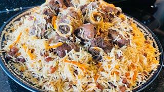 Afghan Qabuli Palaw/ Uzbek pulao / Turkmen pilaf /پلو افغانی / ازبکی پلو / ترکمن پلو /