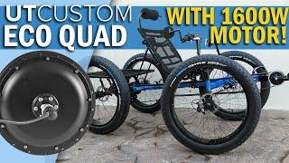 UTCustom Eco Quad 1600W Electric Quad with Cyclone Motor - Utah Trikes Custom Build