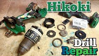 Power Tool Repairs. Repairing a Hikoki DV18DBFC2 cordless drill with a stripped out gear.