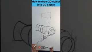 How to Draw 2D Object into 3D Object?