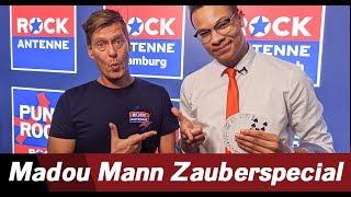 Zauberkünstler Madou Mann verzaubert unser ROCK ANTENNE Funkhaus