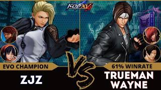 KOF XV️ZJZ  (Mature/Vice/Nakoruru) vs TRUEMAN WAYNE (Kyo/Kim/Iori)️Replay Match - 12/24