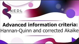 Advanced information criteria: Hannan-Quinn and corrected Akaike (Excel)