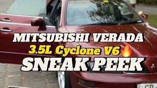 Driving the Mitsubishi Verada 2000 3.5L Cyclone V6! SNEAK PEEK  Full Video on #Revmatchsl SOON!