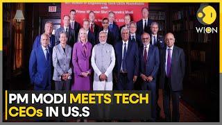 PM Modi's US Visit: Indian PM Modi attends tech CEOs round table in US | English News | WION