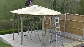 3.8m Octagonal Gazebo Build in Wiltshire