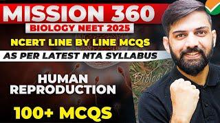 Top 100 MCQ Human Reproduction NCERT Based NEET 2025 | NCERT Based Biology MCQ NEET 2025