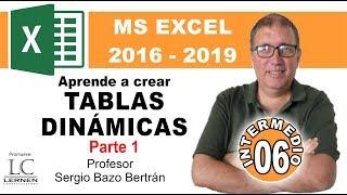 Curso GRATUITO de EXCEL INTERMEDIO | Parte 06 | Aprende a diseñar TABLAS DINÁMICAS - Parte 1