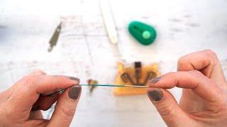 How to Easily Thread 6 Strands of Embroidery Floss on a Needle