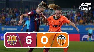 RESUMEN Y GOLES FC BARCELONA vs VCF FEMENINO, Jornada 1, LIGA F