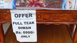 OFFER: Diwan Cot + Mattress @ 6999/- Full Teak Diwan Cot - Call 7331188678