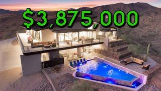 Inside a $3,875,000 Arizona Mountaintop Modern Mansion with Wildlife Views!