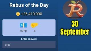 30 September Rebus of the Day Musk Empire |X Empire Rebus of the Day code|Rebus of the Day Code