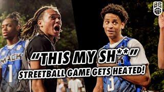 Kiyan Anthony GOES AT IT With SHIFTY GUARD in HEATED Streetball Game! Preston Edmead is Like THAT!