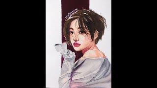 [Watercolor Tutorial] Vẽ tranh chân dung bằng màu nước | Watercolor portrait drawing