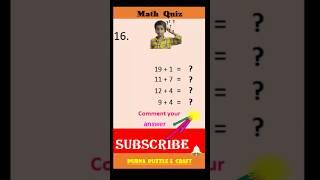 "Number Nerd: Dive Into the Math Quiz Zone"#tranding #shorts #mathquiz #mathematics #popular #gamesh