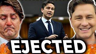 Pierre Poilievre EJECTED From Parliament During CHAOTIC DEBATE