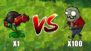 PVZ 1 Fusion Challenge!! 1 Fusion Plants VS 100 Imp + EXTRA - Who Will Win?