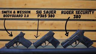 What's The Best 380 ACP Handgun??? S&W Bodyguard 2.0 VS Sig P365 380 VS Ruger Security Lite Rack 380