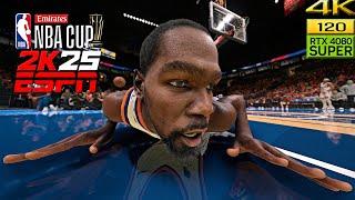 NBA 2K25 PC ESPN Mod | Suns vs Thunder | NBA Cup  [4K60]