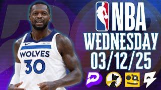  BEST NBA PICKS FOR WEDNESDAY | 03/12/25 | BASKETBALL TODAY | #PRIZEPICKS | #UNDERDOG | #BETR