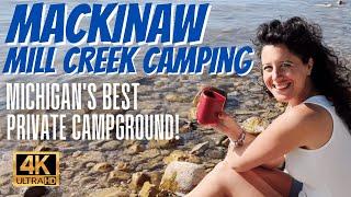 Mackinaw Mill Creek Campground Tour and Review in 4K