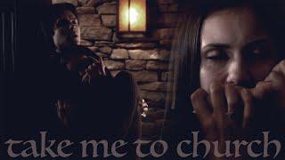 damon & elena || take me to church